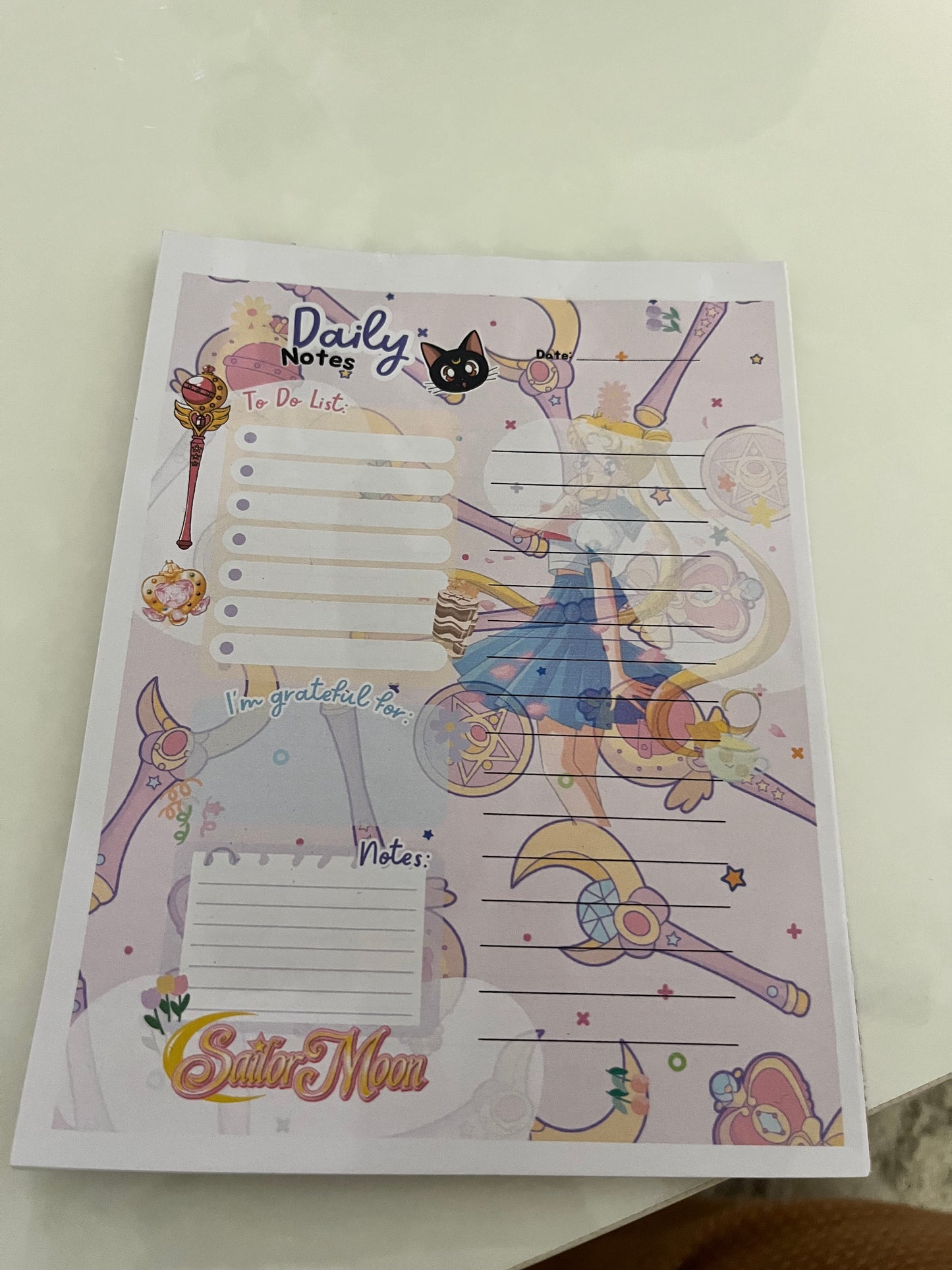Sailor moon notepad